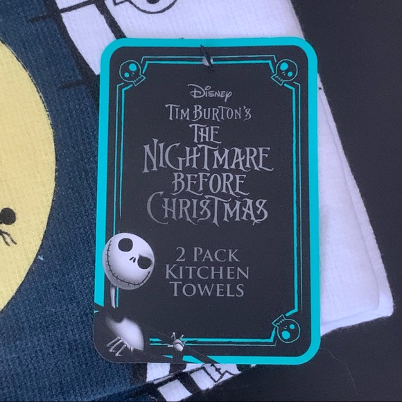 Disney The Nightmare Before Christmas Jack & Sally 2 Pack Kitchen Towels - Picture 6 of 6